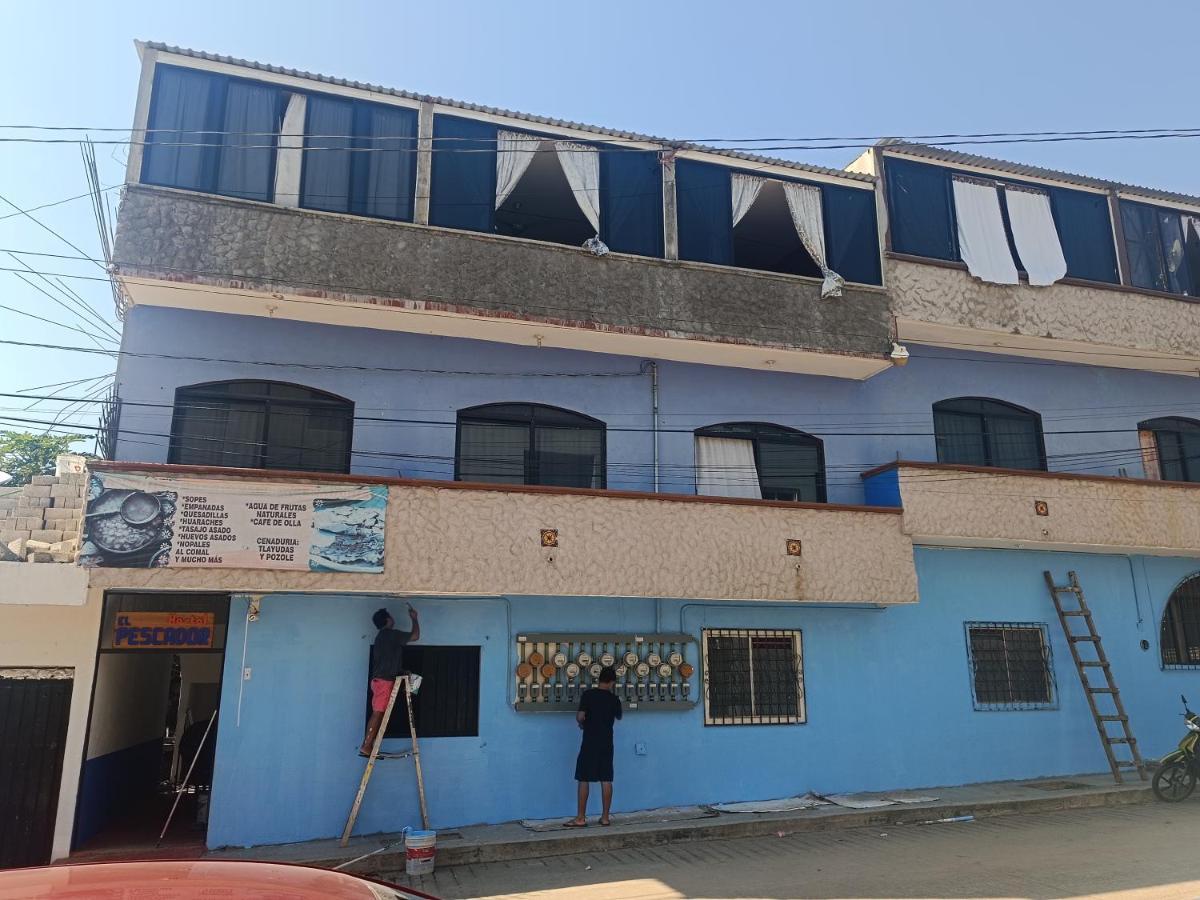 Hostel Cafe El Pescador Puerto Escondido  Buitenkant foto